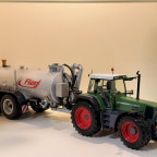 Fendt 816 mit Fliegl Vakuum Fasswagen